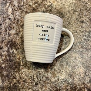 White Coffee Mug with Text